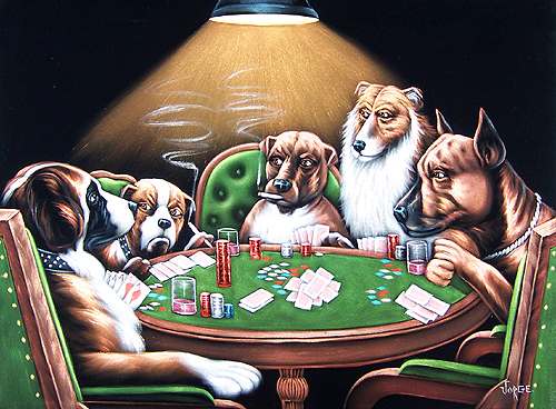 Dogs Playing Poker | Animals Zone