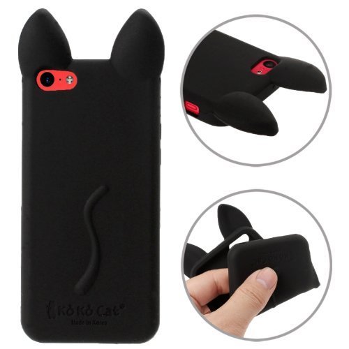 Cat Ear Design Silicone Skin Back Cover Case | Animals Zone