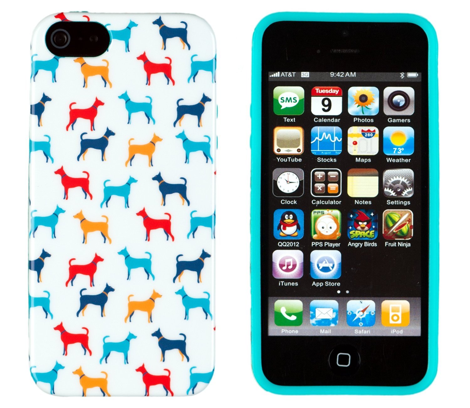 Flexible Slim Case Cover - Vintage Dog Print | Animals Zone