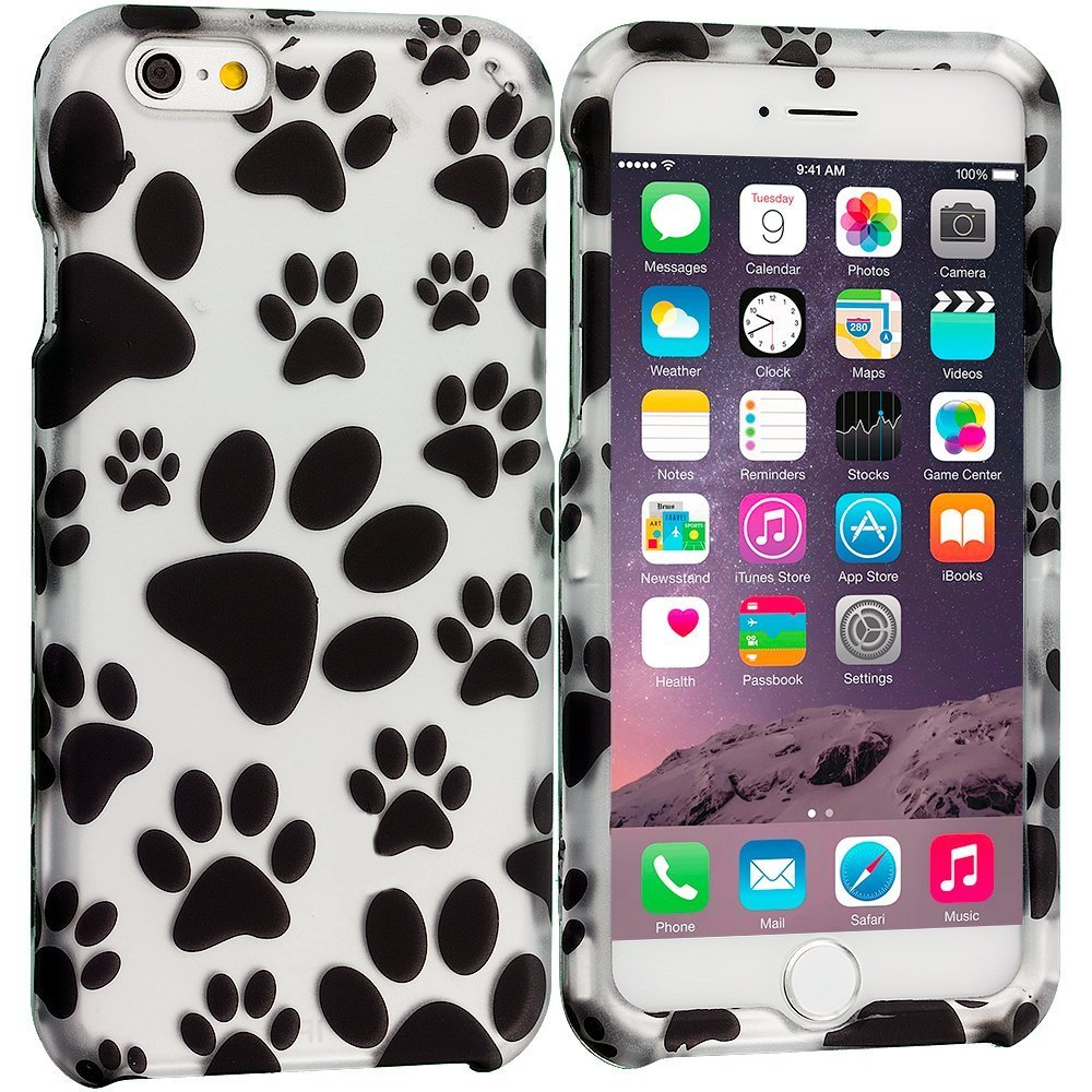 Dog Paw 2D Hard Snap-On Design Rubberized Case | Animals Zone