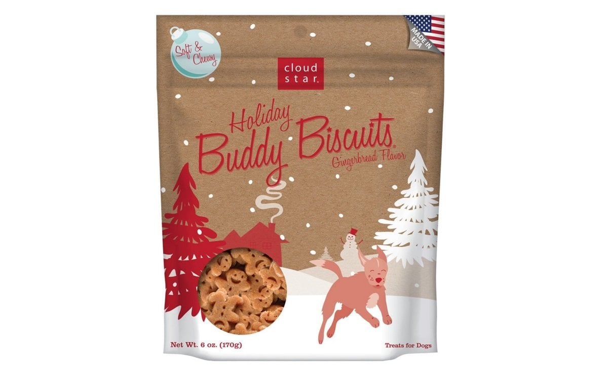 Holiday Gift Guide: Cloud Star Holiday Soft and Chewy Buddy Pet Biscuits | Animals Zone